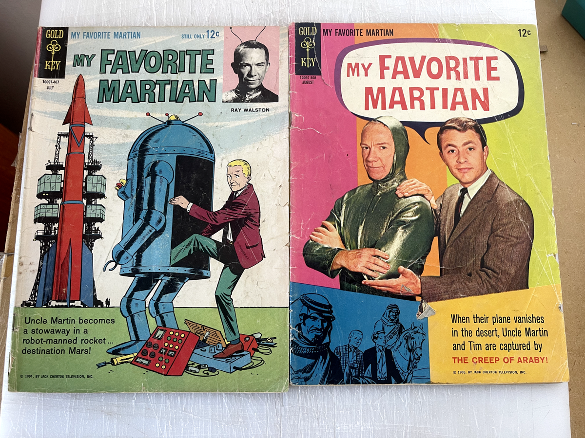 MY FAVORITE MARTIAN LOT SILVER AGE BILL BIXBY RAY WALSTON GOLD KEY  COMICS