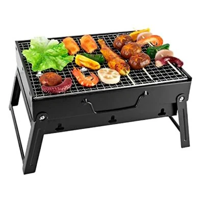 Barbecue Portable Charbon Pliable Grill  Demontable  Jardin Balcon Camping Noir - Photo 1/4