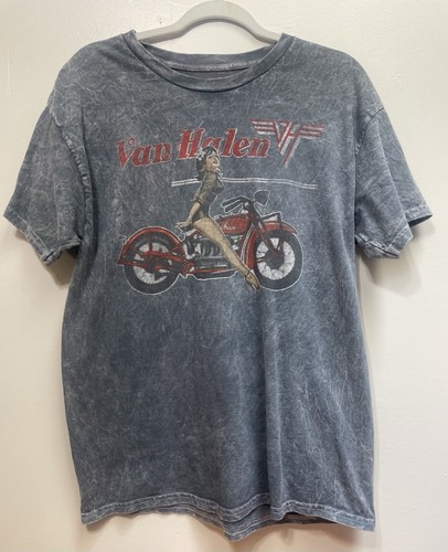 Van Halen Band T-Shirt Rot Motorrad Größe L Top Zustand - Bild 2 von 4