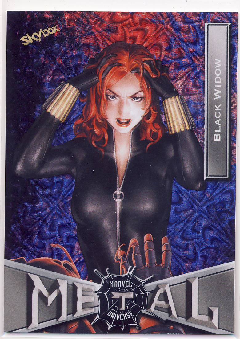 2022 Marvel Spider-man Spiderman Metal Universe Grandiose 13 Black Widow