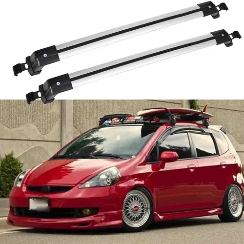For Honda Fit Car Top Roof Rack Cross Bar Luggage Cargo Carrier Set Aluminium