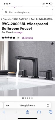 RVG Widespread Bathroom Faucet