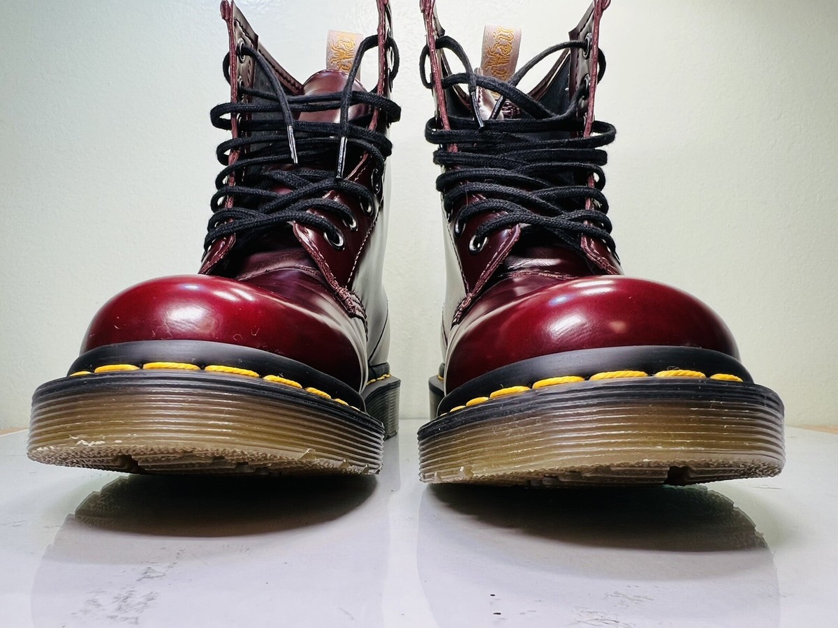 Dr. Martens Womens Size 5 Eu 36 Vegan 1460 Lace Up Cherry Dr. Martens Womens Size 5 Eu 36 Vegan 1460 Lace Up Cherry
