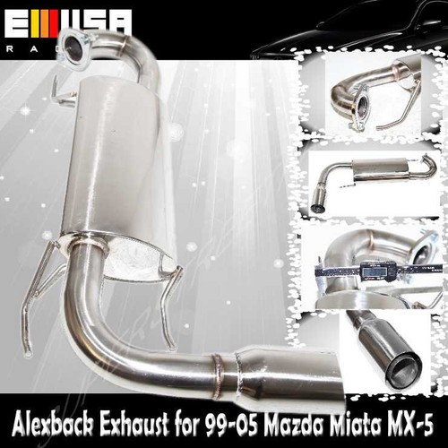 SS Axle back Exhaust System for 9905 Mazda Miata NA6CE 3.5" O.D.Tip eBay