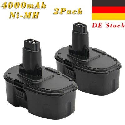 CREABEST Batería 2x4000mAh 18V Ni-MH para Dewalt DC9096 DW9096 DE9095 DE9503 DE9096 DW9098