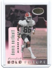 2000 Leaf Certified Gold Future Mirror Black Dennis Northcutt #23 RC #16/25