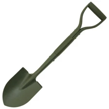 MFH Type II Jeep Shovel Wood Handle Steel Camping Gardening Outdoor OD Green