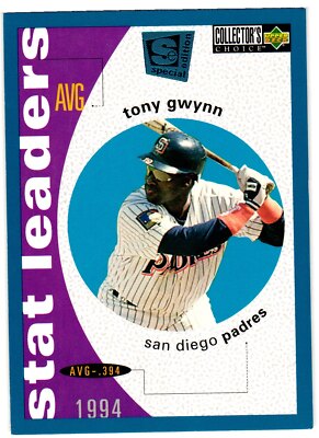 1995  Collector's Choice SE #140 Tony Gwynn San Diego Padres Stat Leaders