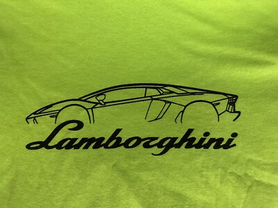 Lamborghini Aventador T Shirt SVJ Coupe Roadster LP 780 SV Lambo Super Car  Lime