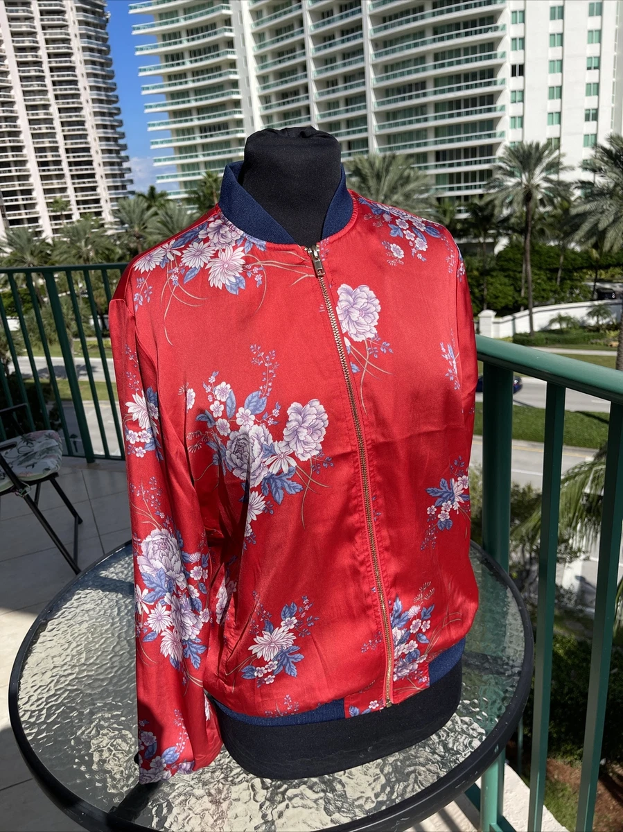Forever 21 red bomber best sale jacket