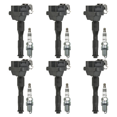 Bosch 6 Ignition Coil NGK 6 Iridium IX Spark Plug Kit For A4 A6 320i 530i L6 V6