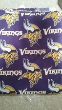NFL Minnesota Vikings Cotton Fabric 1/4 Yard 9 X 58 Inches NEW
