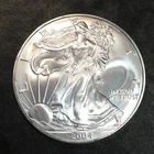 2004 Uncirculated American Silver Eagle US Mint Issue 1oz Pure Silver #o221
