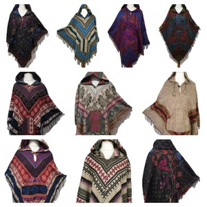 ladies hooded poncho