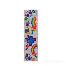 Vintage Lisa Frank Single Sticker Strip -Panda Bears -Paint S139 Rare 80s Unused