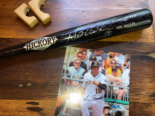 Pittsburgh Pirates Neil Walker Autographed OLD HICKORY Bat and Photo Set Pro Ash - Picture 2 of 6