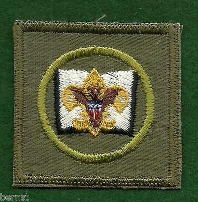 BOY SCOUT - SQUARE LIBRARIAN PATCH - PLASTIC BACK - NEW - FREE SHIPPING ...