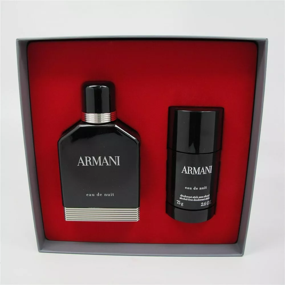 ARMANI EAU DE NUIT by Giorgio Armani 2 Pcs Set 3.4 oz EDT Spray