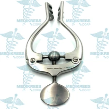 Jansen Self Retaining Retractor 3 x 3 Blunt Prongs 100mm w/ Adjustment Screw