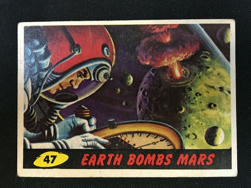 1962 Topps Mars Attacks #47 Earth Bombs Mars — TAG (grade unconfirmed)