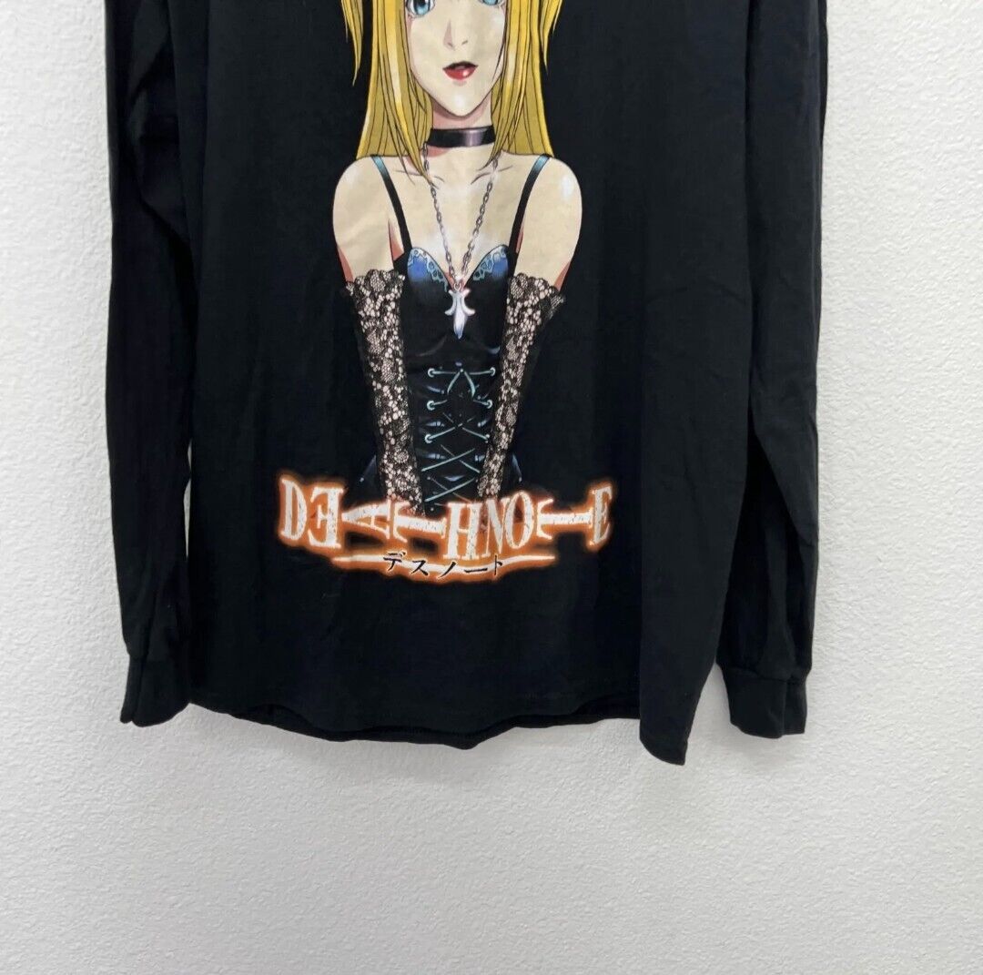 Death Note Misa Black Long Sleeve T-Shirt neck black mens Death Note Misa Black Long Sleeve T-Shirt neck black mens