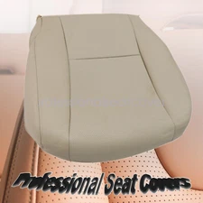 Passenger Bottom Perforated Seat Cover Tan Fits 2007-2012 Lexus LS460 LS600h L