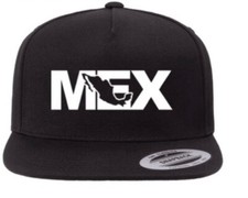 M xico MEX Flat Bill SnapBack - Black
