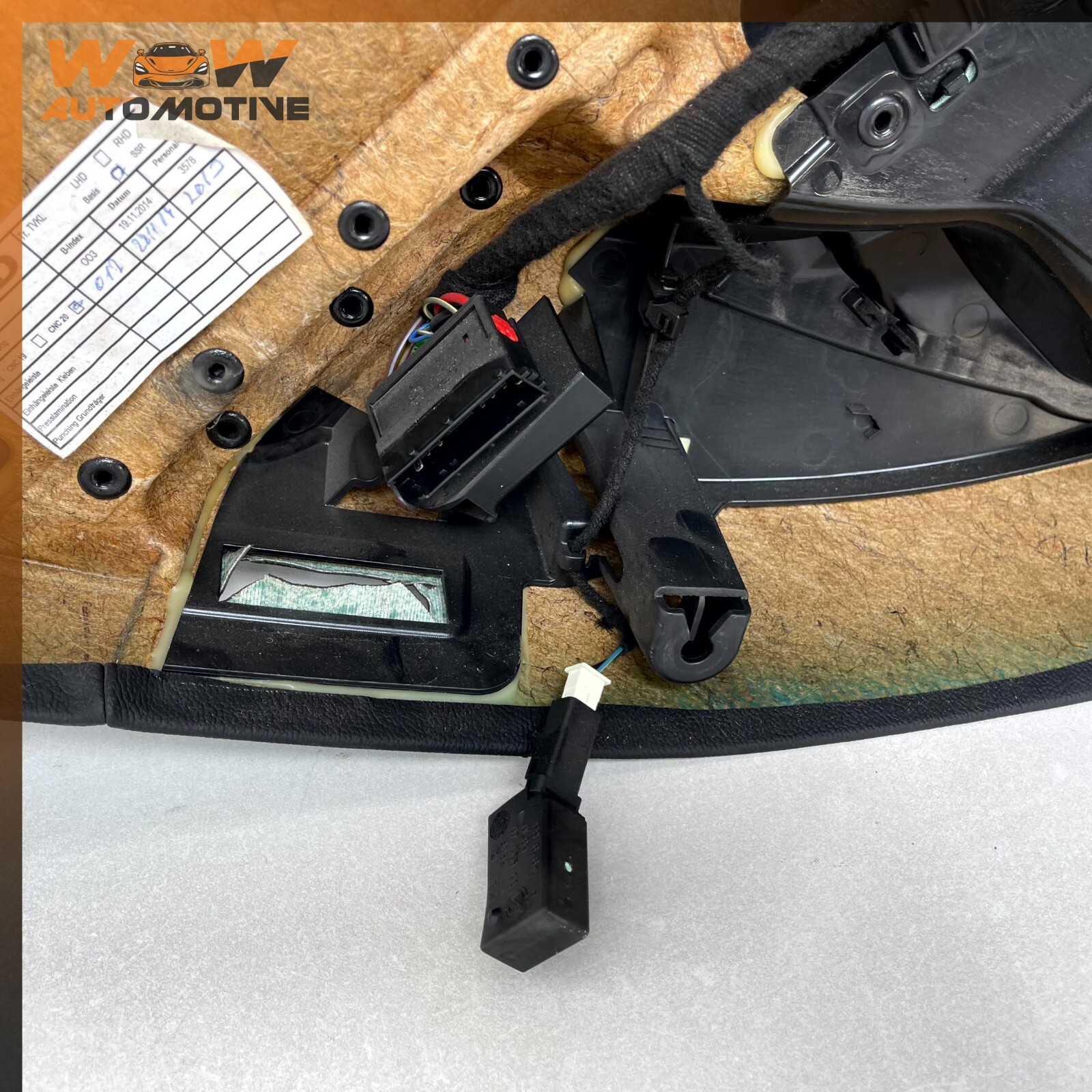 14-16 MASERATI GHIBLI REAR RIGHT PASSENGER SIDE INTERIOR DOOR PANEL BLACK OEM