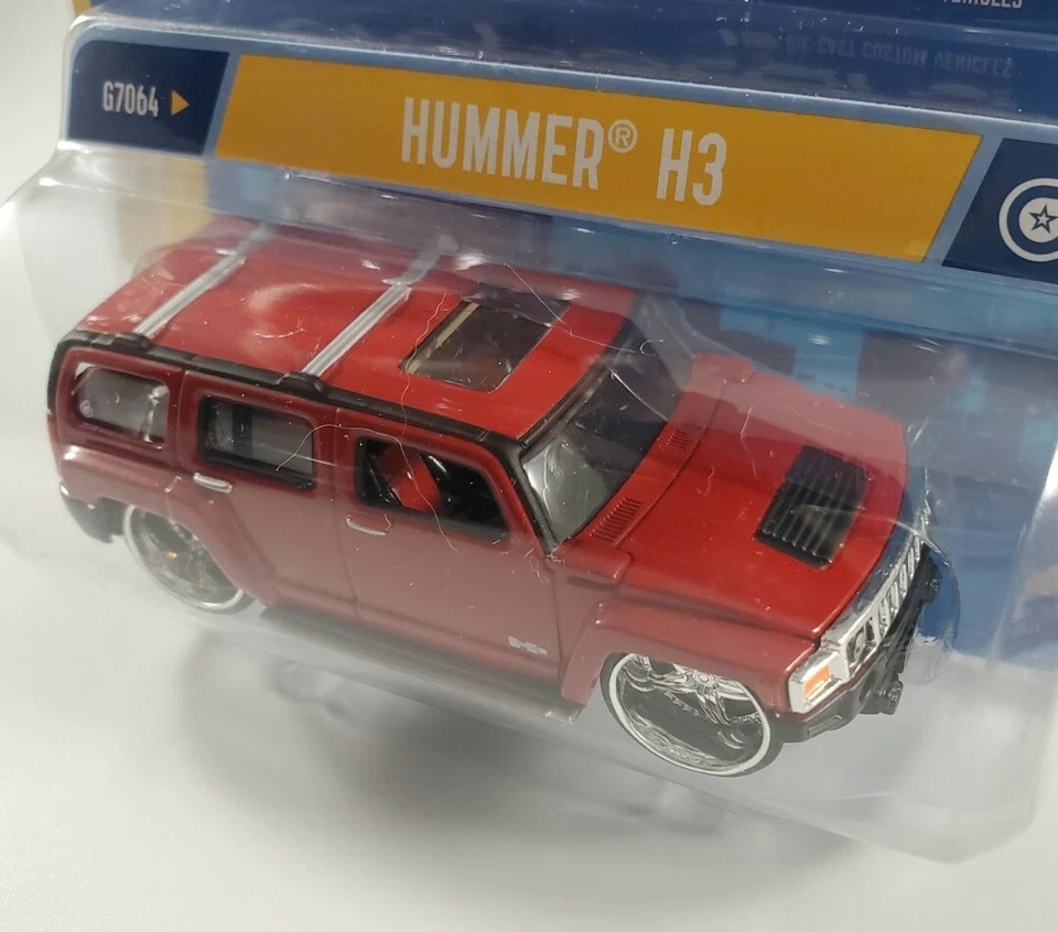 Hot Wheels Dropstars Hummer H3 Red 1:50 Street Profile RR Phat Lip - Image 3 of 4