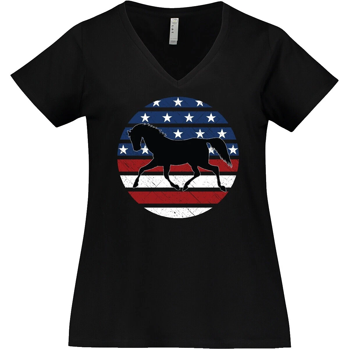 Camisetas patriótica de algodón para mujeres