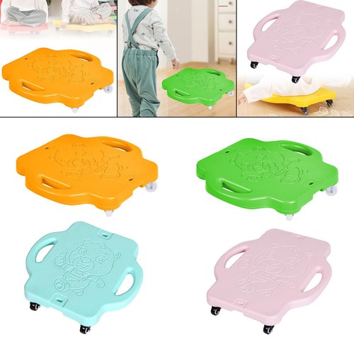 Scooter Board with Contoured Handles Sitting Board for Outdoor Backyard