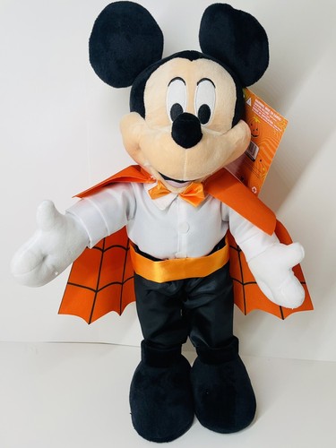 Disney 20in Mickey and Minnie Halloween Fall Greeters Vampire And Witch NEW - Picture 2 of 6