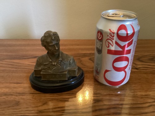 Miniature Bust of Lord Byron - Bronze Finish Cast Metal - Picture 2 of 6