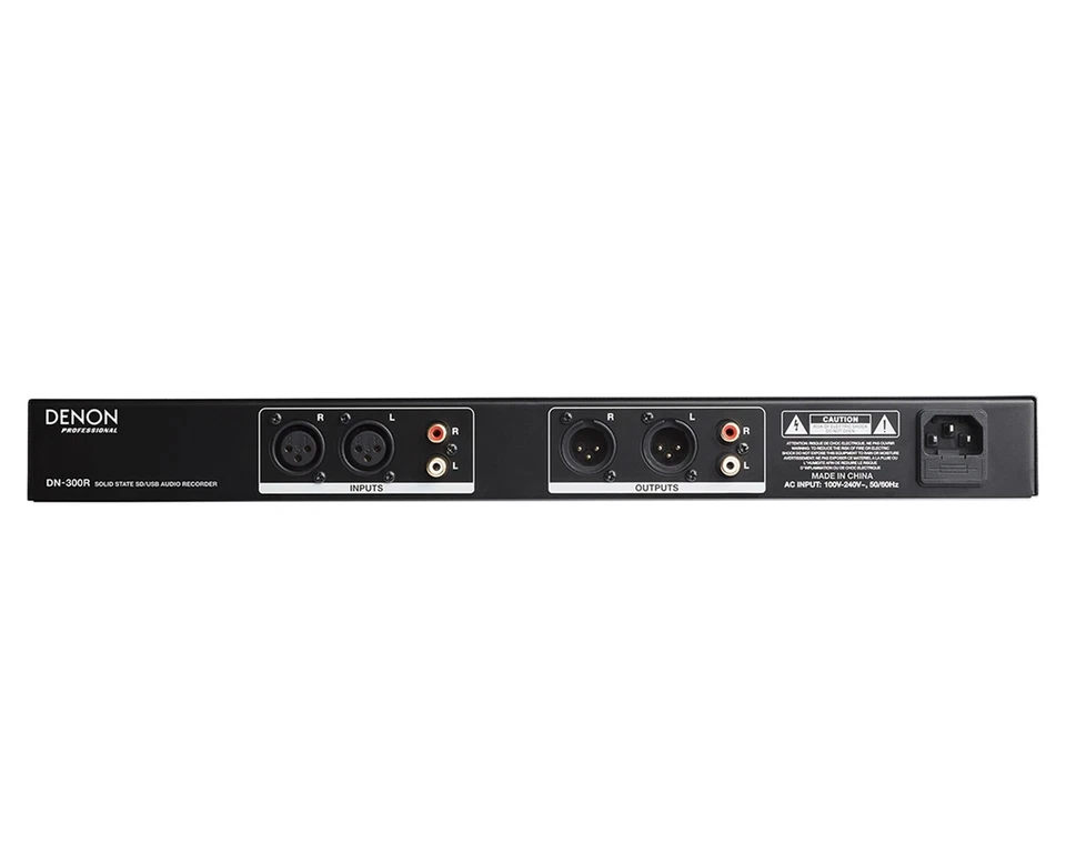 Denon Professional DN-300RMKII Solid State Audio Recorder SD/USB Rackmount 1U - Image 2 of 2