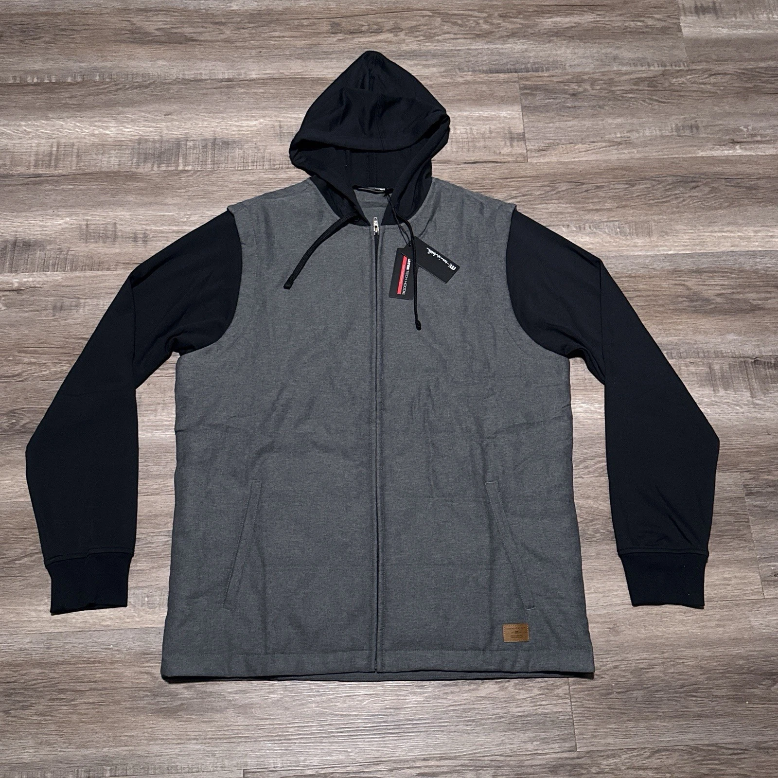 Travis Mathew Jacket Performance Scavenger Heater Tech Hoodie Gray Men's XL NEW