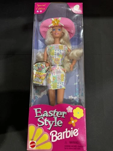 Easter Style Barbie Special Edition Mattel 17651 NRFB Vintage 1990s Holiday Doll