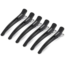 AIMIKE 6-Pcs Professional Hair Clips Non-Slip Duck Bill Styling Set