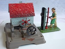 Blech Dampfmaschine Antriebsmodell U.S. Zone FLEISCHMANN Wassermühle Arbeiter