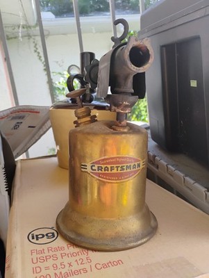 Craftsman 5542 Brass Blow Torch Great Eye Appeal 1940s Industrial Americana 