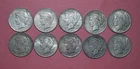 Peace Silver Dollar Lot - 10 Peace Dollar Mixed Date Coins