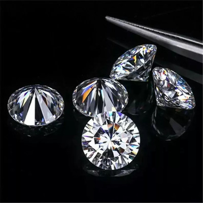 5pcs 5mm Round D Color Lab Grown Diamond VVS1 Brilliant Cut Certified Loose Gem