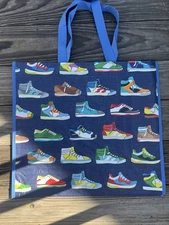 LARGE HomeGoods  Shopping Tote Bag SNEAKERS 👟 Reusable Eco Friendly HTF