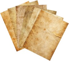 100GSM Vintage Parchment Printer Paper Set - 48 Sheets Antique A4, 8.3 X 11.2 In