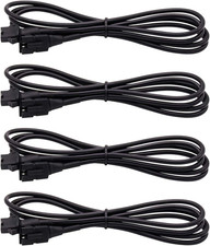 4 PCS 47 Inch Extension Cables for Use with LED Rock Lights, RGB NEON Accent Kit