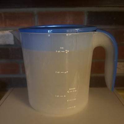 Mr Coffee Iced Tea 3 Quart TM70 Replacement Pitcher with Oval Blue Lid