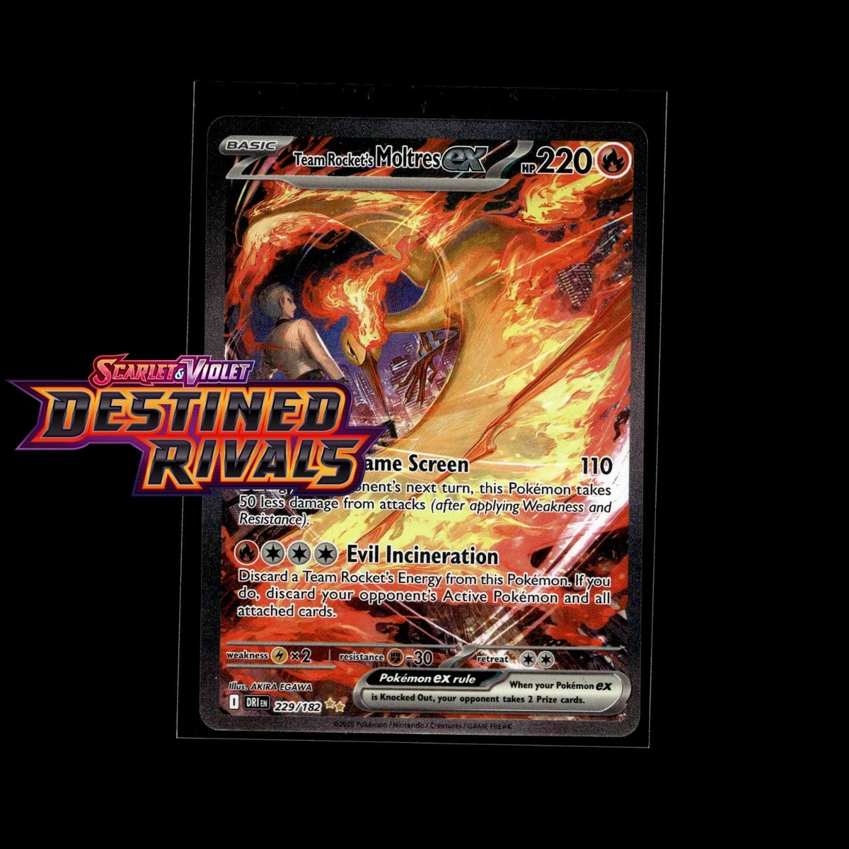 Team Rocket's Moltres Ex 229/182 Sv10: Destined Rivals for sale | eBay