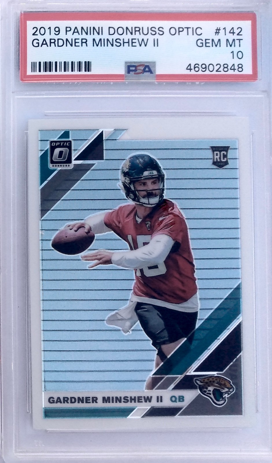 PSA 10 Gardner Minshew II  2019 Panini Donruss Optic Rated Rookie #142 Cardinals