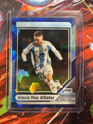 2024-25 Panini Donruss FIFA Alexis Mac Allister #75 Blue Cubic /99 ARGENTINA