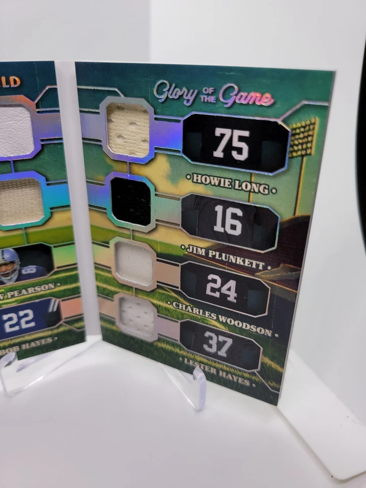 2025 Leaf Glory of the Game 12 Mem On The Field 12/25 HOF Cowboys Bears Raiders - Image 4 of 4