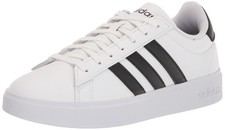 Adidas Mens Grand Court 2 Tennis Shoe White Black Size 13 Wide New Casual